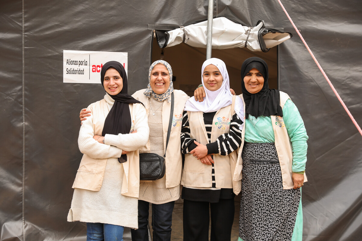 Kvinnor leder återuppbyggnaden i Marocko